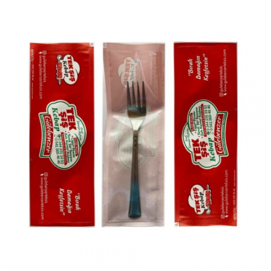 Logo Baskılı Şeffaf Çatal Kaşık Kılıfı Logo Baskılı Şeffaf Çatal Kaşık Kılıfı